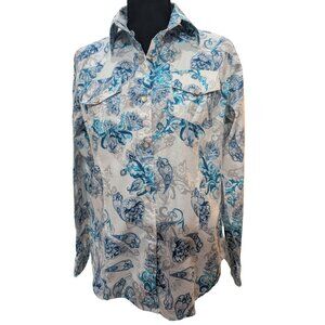 Paisley Pattern Western Stretch Shirt
